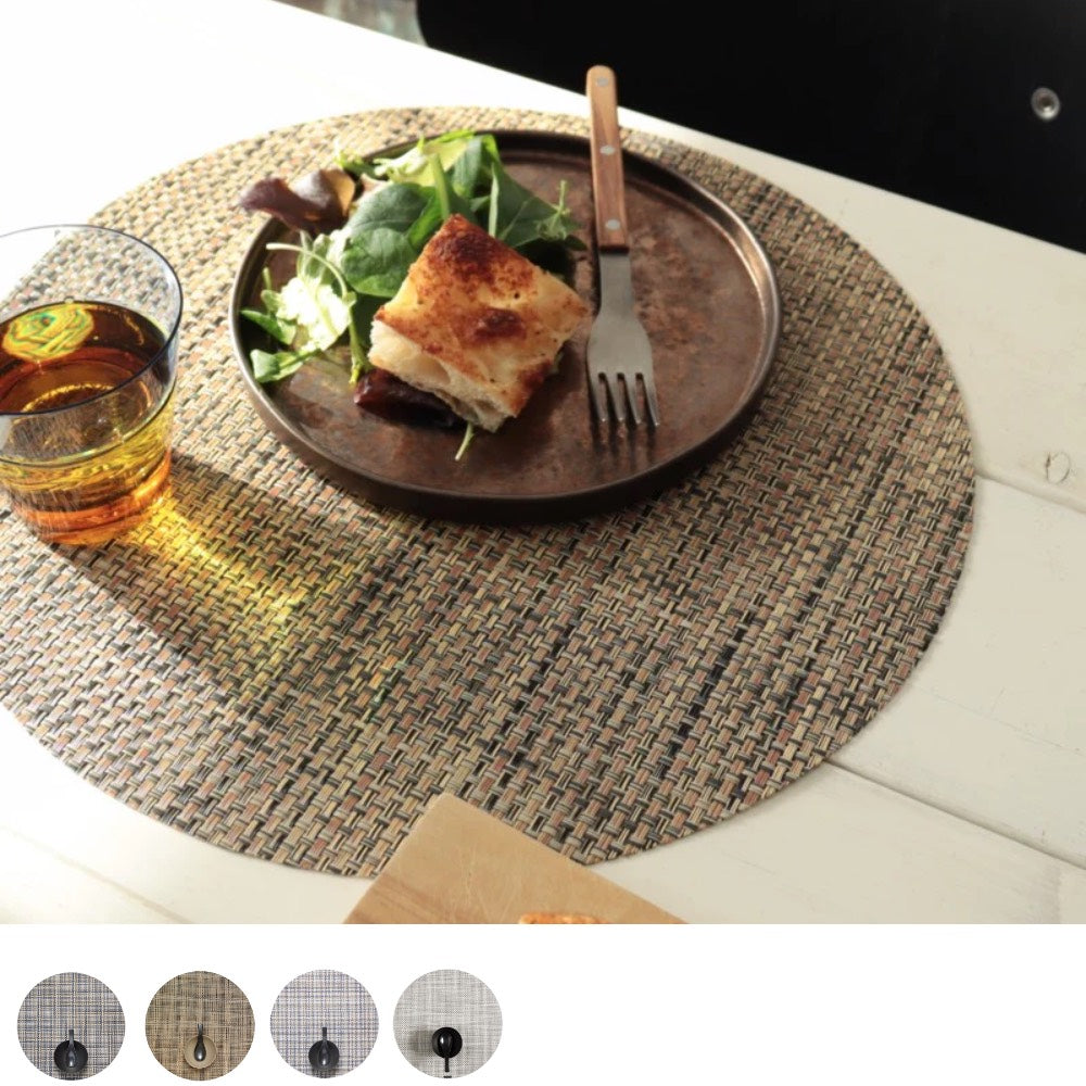 チルウィッチ ランチョンマット バスケットウィーブ ラウンド カラーバリエーションとイメージ