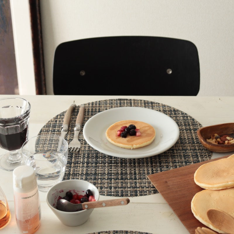 チルウィッチ ランチョンマット バスケットウィーブ ラウンド型 コーストカラーで洗練されたテーブルセッティング