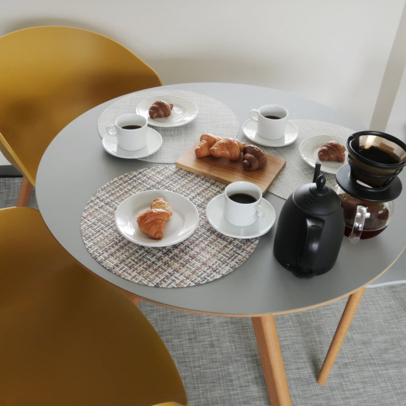 チルウィッチ ランチョンマット バスケットウィーブ ラウンド:大きさの比較画像