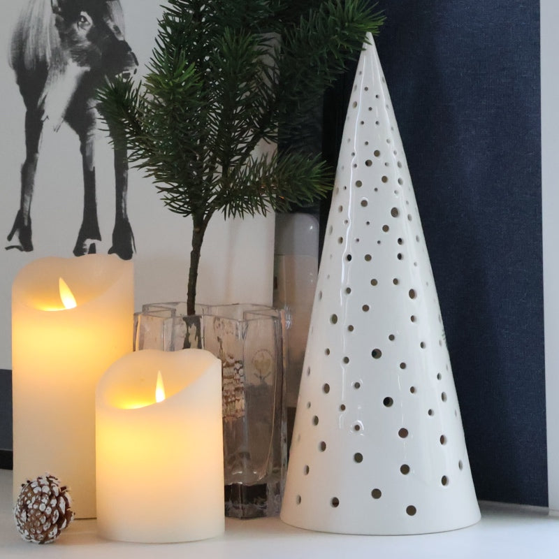 ケーラー ノビリ ティーライトキャンドルホルダー
スノーホワイト L 30cm