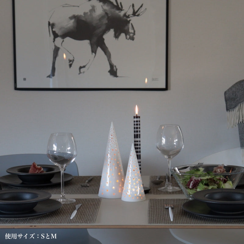 ケーラー ノビリ ティーライトキャンドルホルダー
スノーホワイト L 30cm