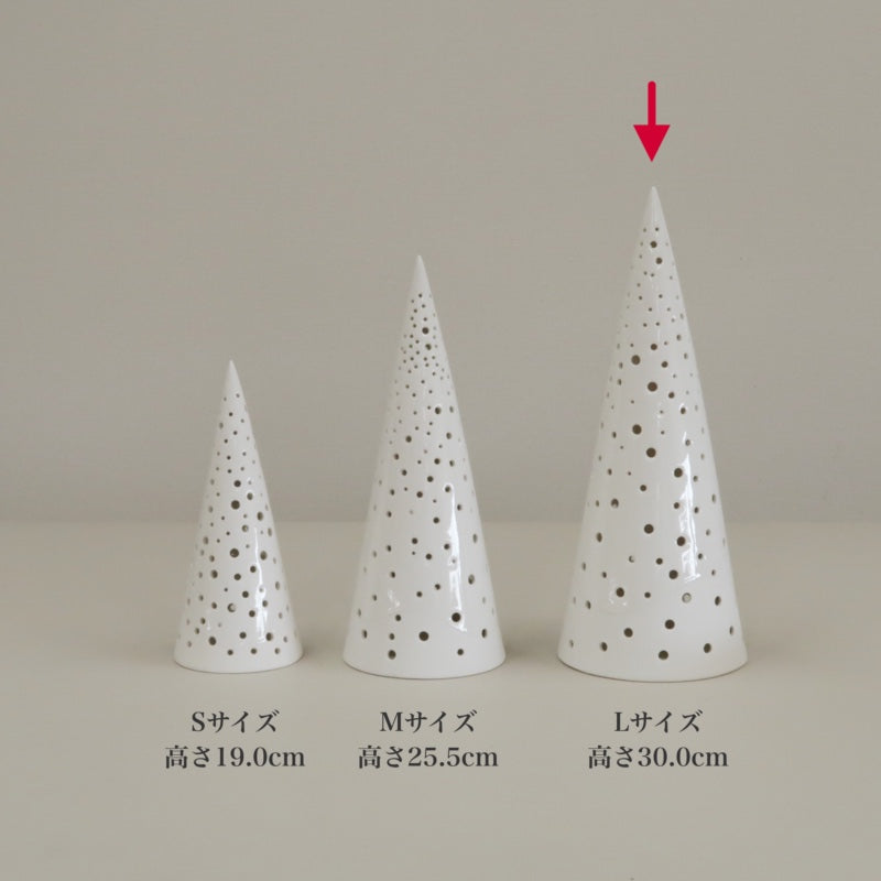 ケーラー ノビリ ティーライトキャンドルホルダー
スノーホワイト L 30cm