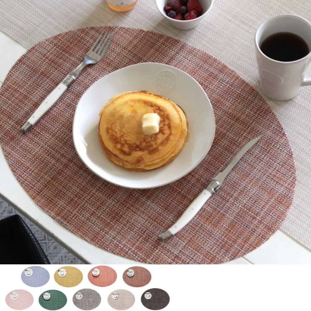 チルウィッチ ランチョンマット ミニバスケットウィーブ オーバル イメージ画像とカラーバリエーション 2024年春夏