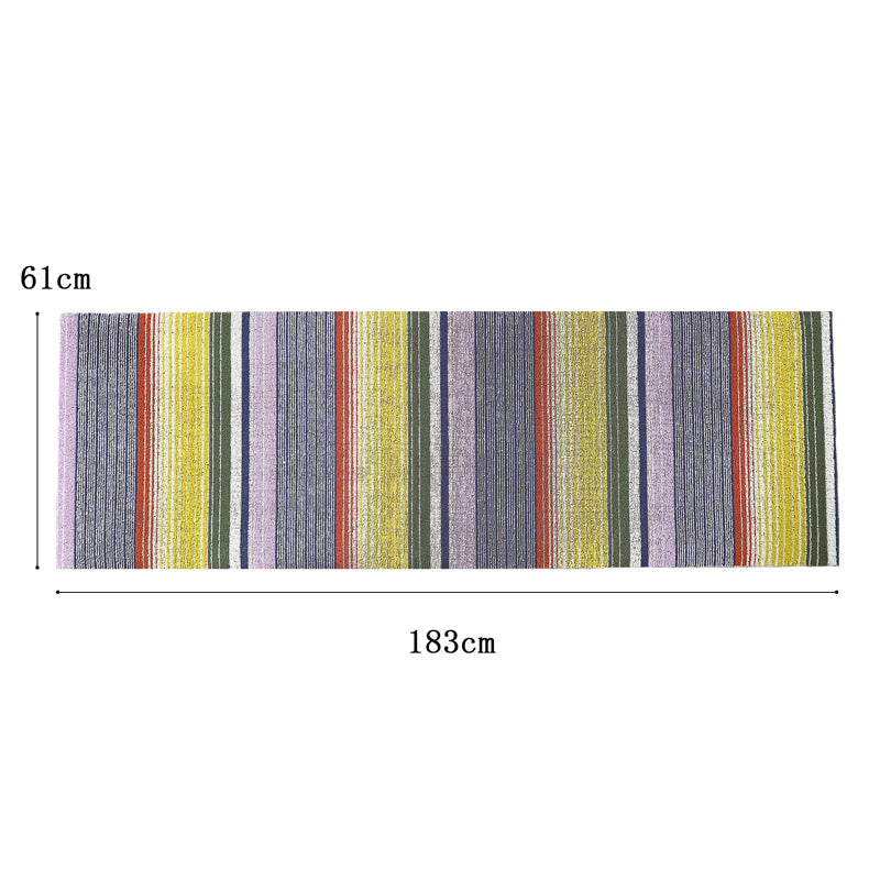 チルウィッチ キッチンマット Pop Stripe Shag RUNNER 61×183cm