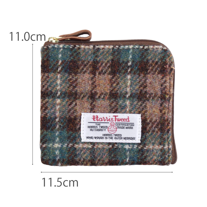 【在庫限り 40%OFF】 ハリスツイード ジップウォレット