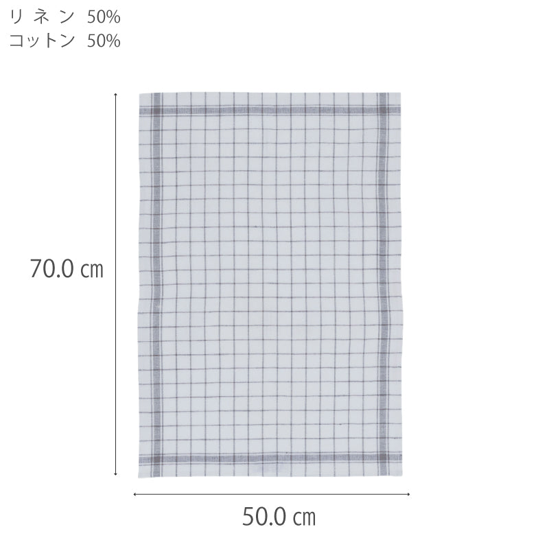 クラークト ベーシック ハーフリネンチェック