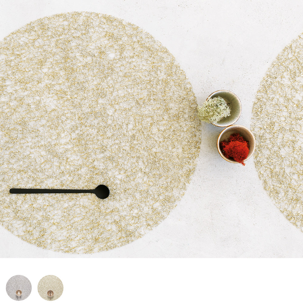 チルウィッチ ランチョンマット メタリックレース ラウンド