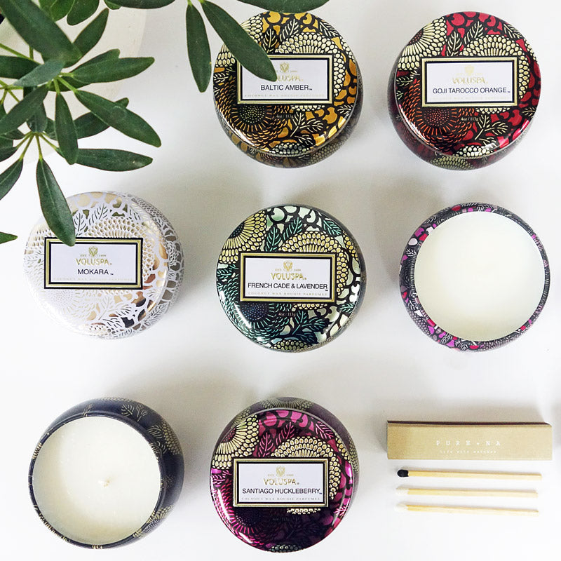 【在庫限り 40%OFF】 VOLUSPA ジャポニカ ティンキャンドル S バルティックアンバー