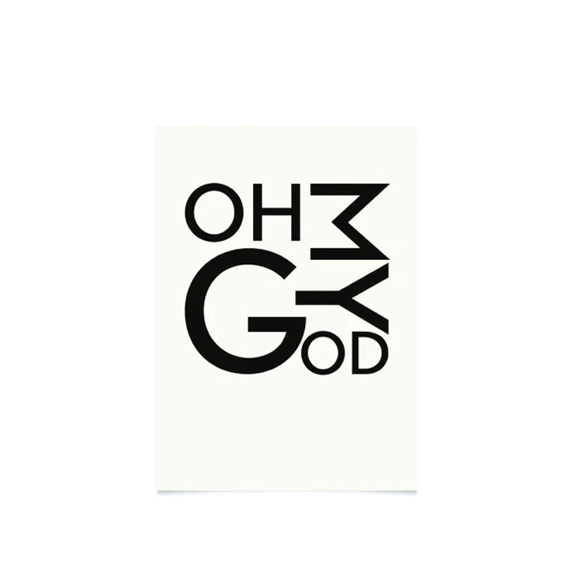 【在庫限り 40%OFF】Kortkartellet ポスター A5(15×21cm) OH MY GOD