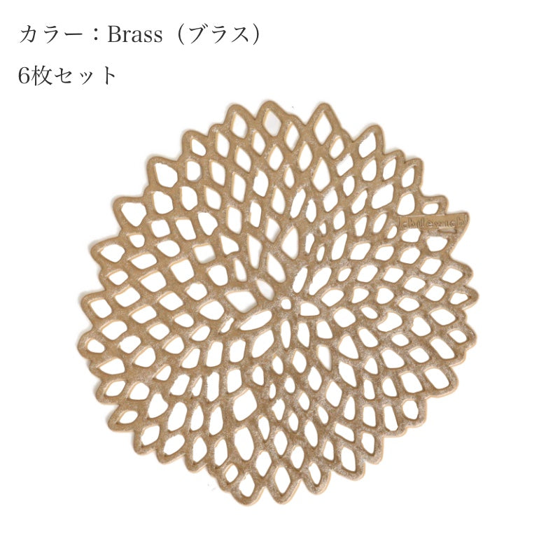 3月11日 9時販売開始 2026春夏新商品 チルウィッチ コースター ダリア 6枚セット