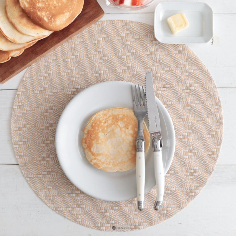 3月11日 9時販売開始 2026春夏新商品 チルウィッチ × マーサ・スチュワート ランチョンマット BOXWOOD（ボックスウッド） ラウンド