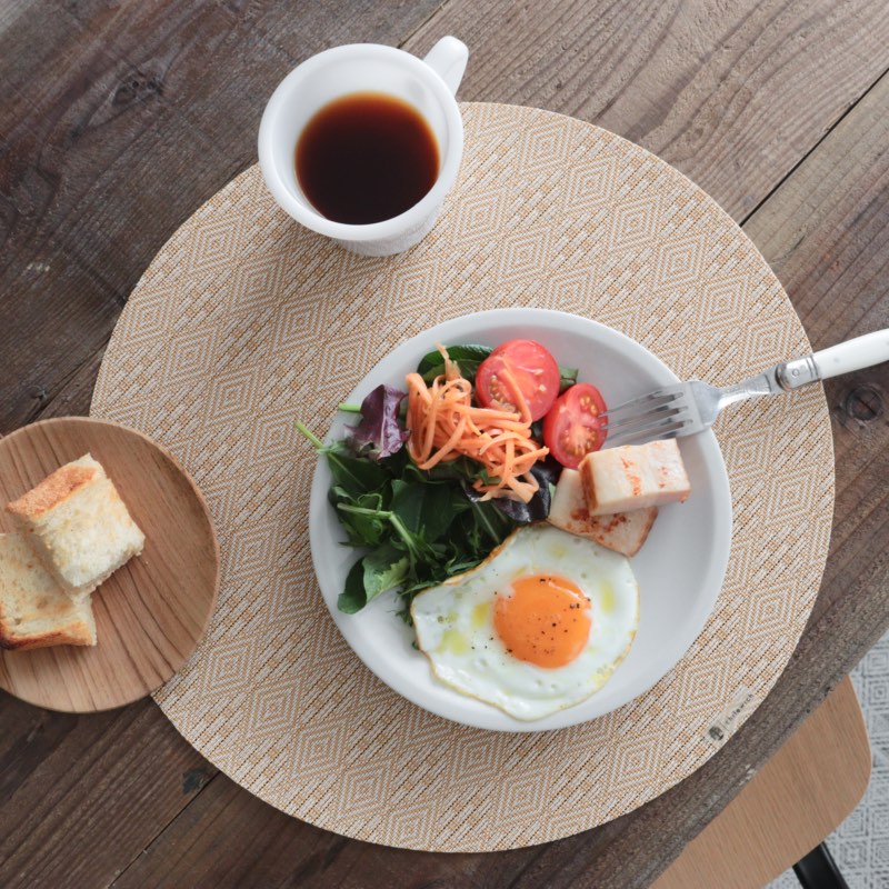 3月11日 9時販売開始 2026春夏新商品 チルウィッチ × マーサ・スチュワート ランチョンマット BOXWOOD（ボックスウッド） ラウンド