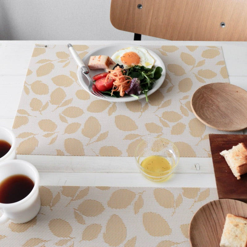 2026春夏新商品 チルウィッチ × マーサ・スチュワート ランチョンマット LEMON LEAVES（レモンリーブス） レクタングル