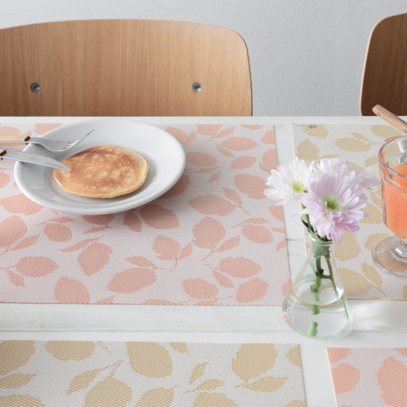 2026春夏新商品 チルウィッチ × マーサ・スチュワート ランチョンマット LEMON LEAVES（レモンリーブス） レクタングル