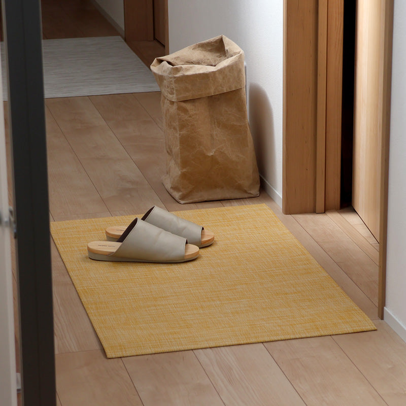 【取寄品】チルウィッチ 玄関マット Woven ミニバスケットウィーブ Ochre 59×92cm
