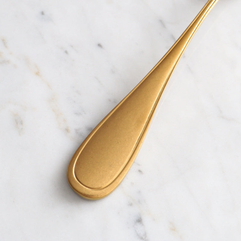 コマス カトラリー コントワー ゴールド ケーキフォーク ディテール画像