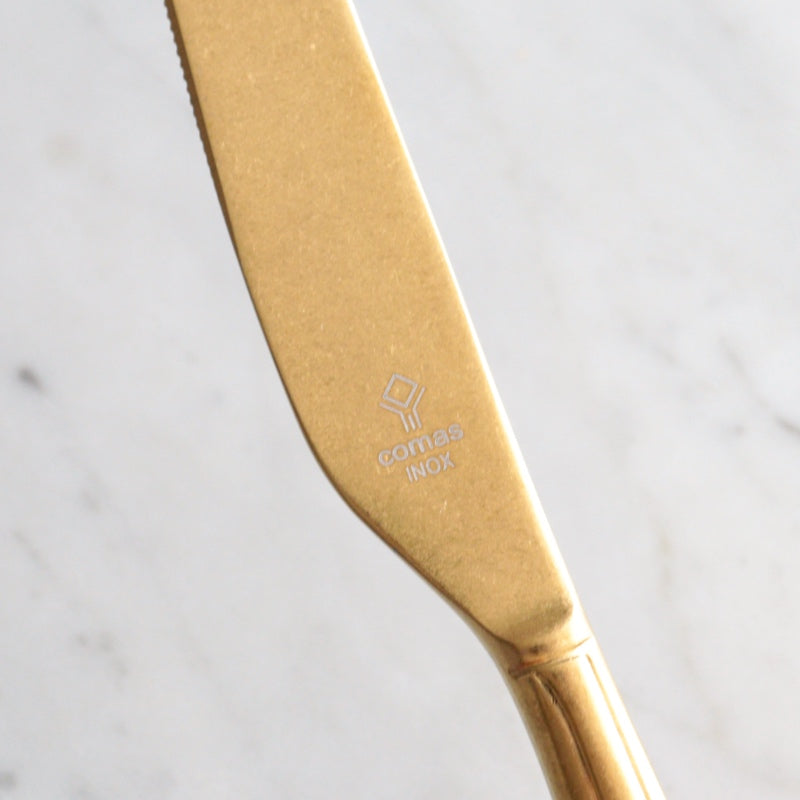 コマス カトラリー コントワー ゴールド デザートナイフロゴ