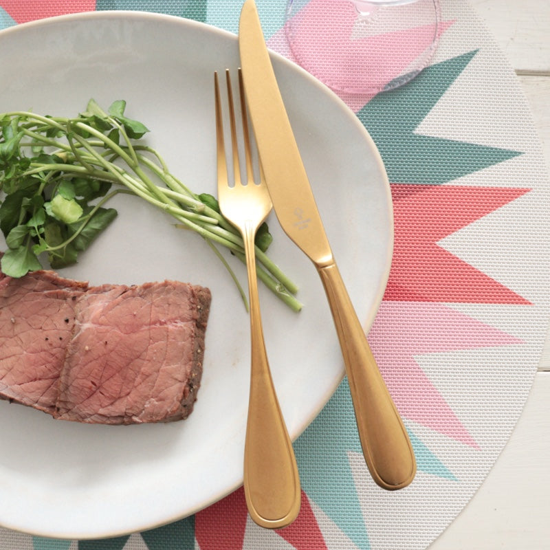 コマス カトラリー コントワー ゴールド デザートナイフとデザートフォーク