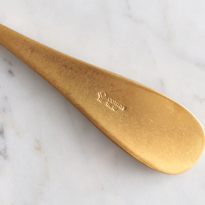 コマス カトラリー コントワー ゴールド デザートスプーンロゴ
