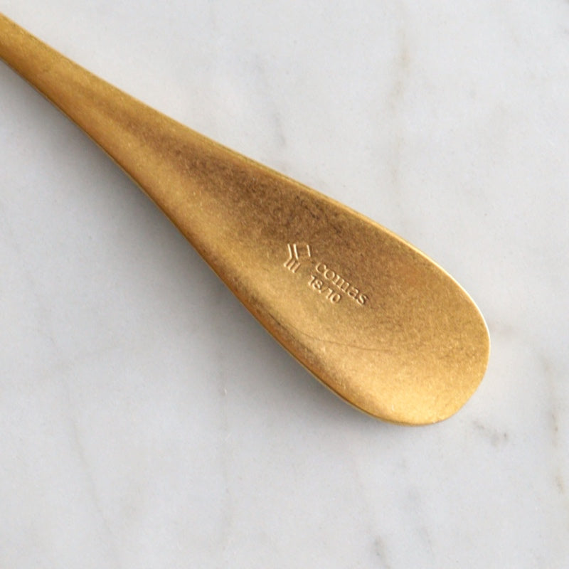 コマス カトラリー コントワー ゴールド ティースプーン ロゴ
