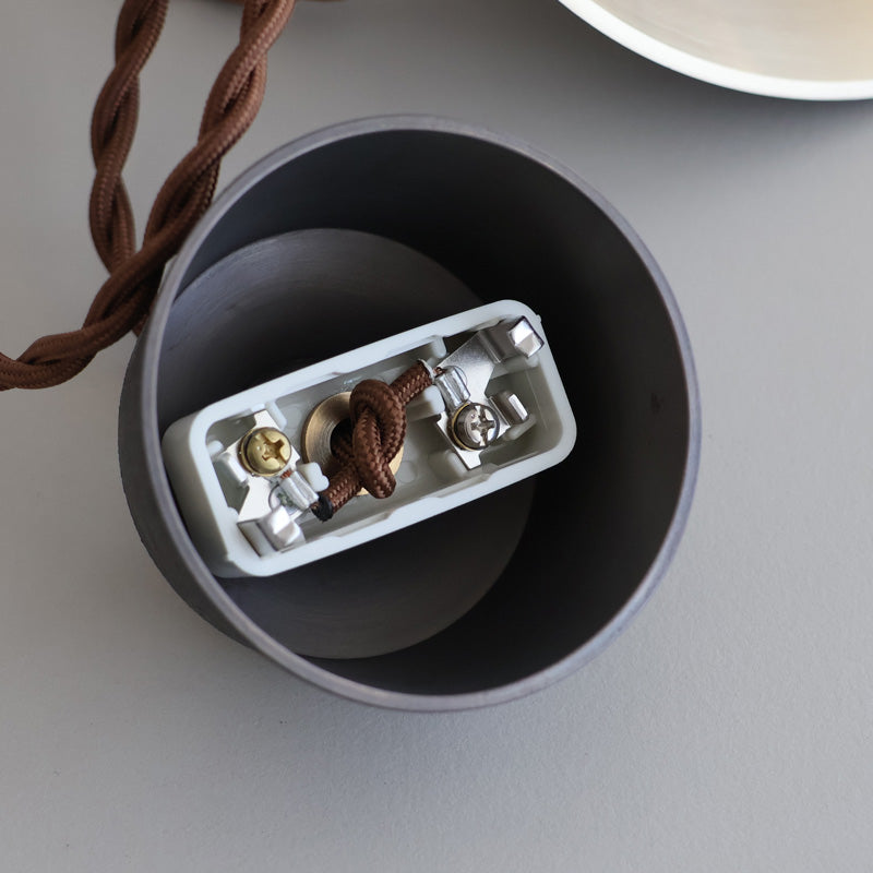 FUTAGAMI ペンダントランプ 円錐 削りだし 黒ムラ コード70cm LED球