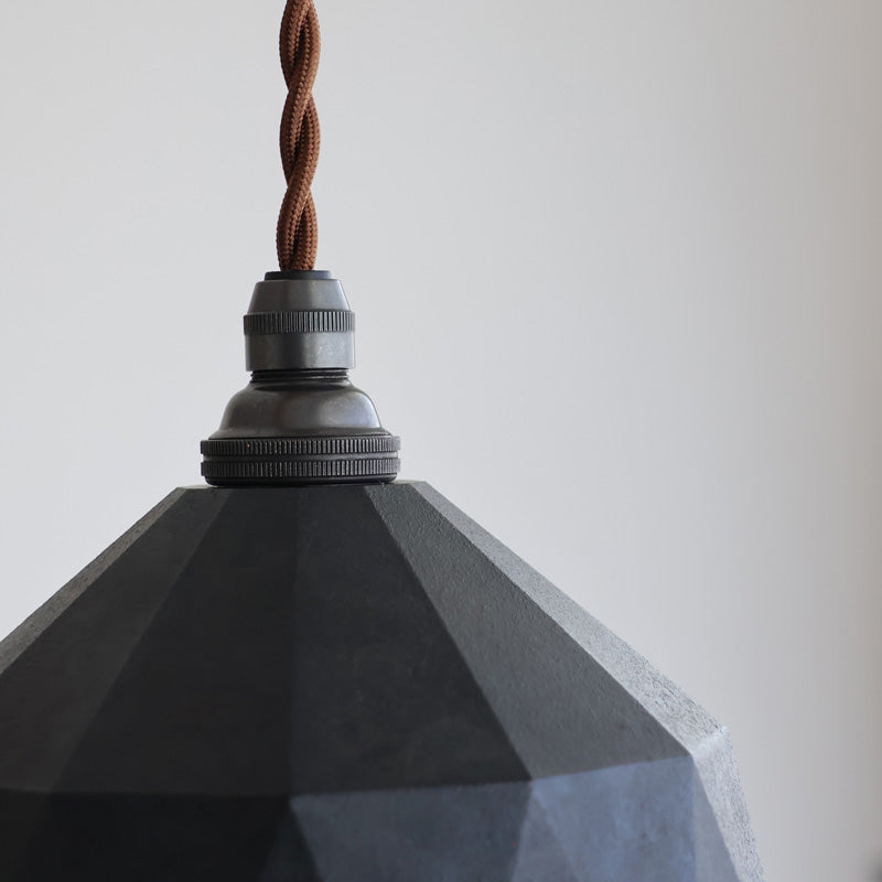 FUTAGAMI ペンダントランプ 明星 小 黒ムラ コード70cm LED電球