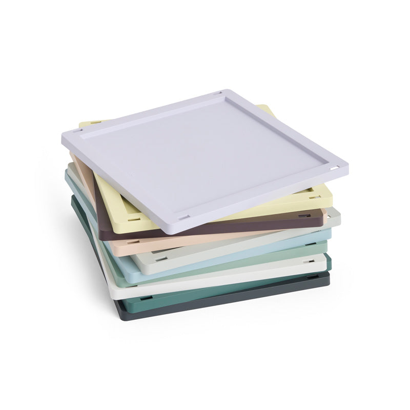【10%OFFキャンペーン】 HAY COLOUR CRATE LID PLASTIC M SQUARE/CUBE  (COLOUR CRATE M SQUARE/CUBE用フタ)