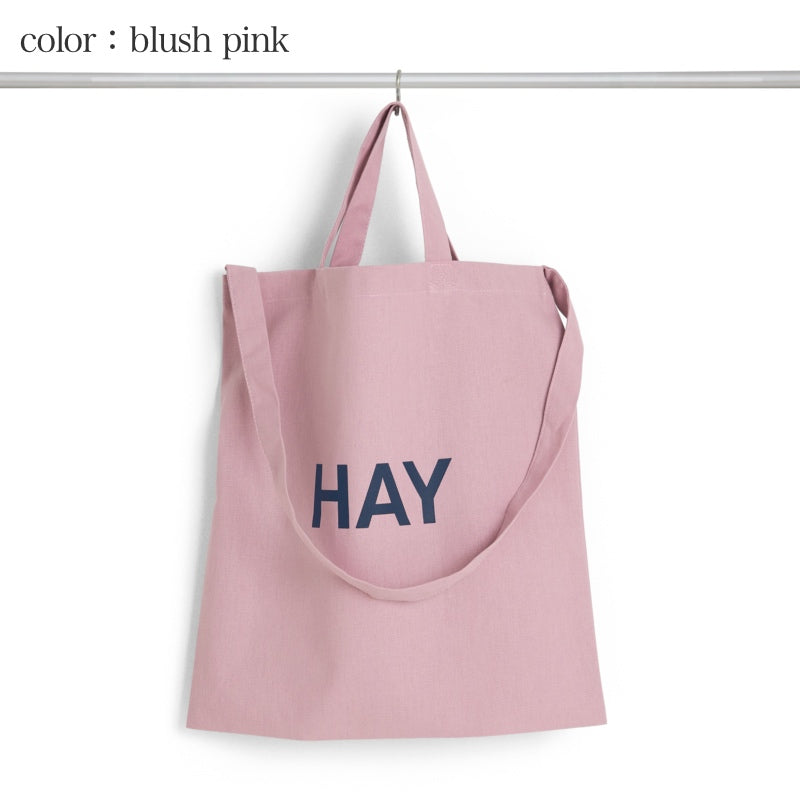 HAY TOTE BAG 2WAY仕様 Blush pink 正面