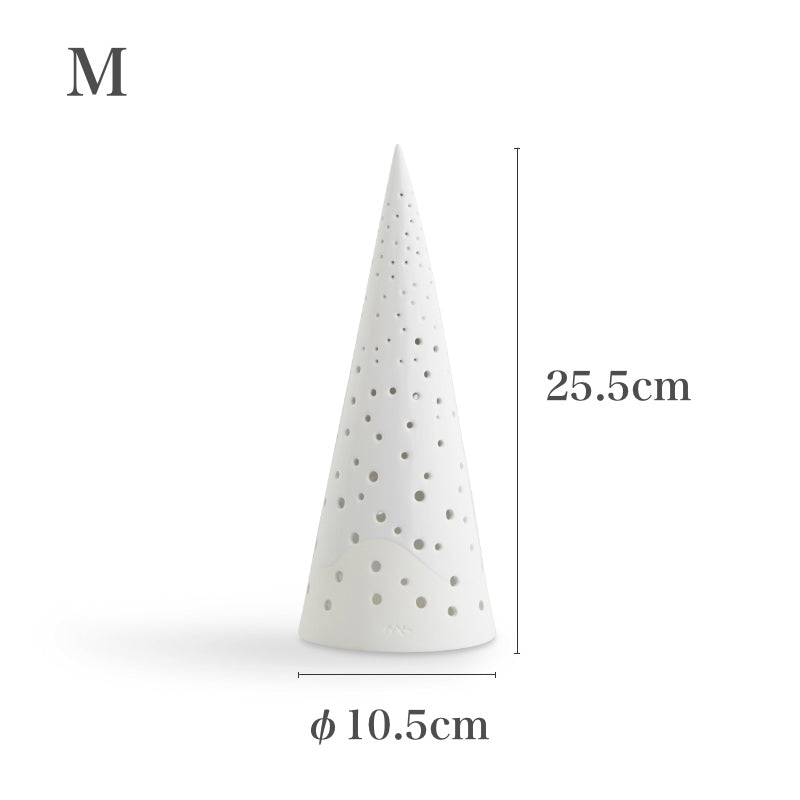ケーラー ノビリ ティーライトキャンドルホルダー スノーホワイト M 25.5cm