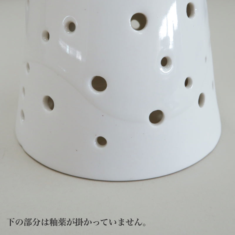 ケーラー ノビリ ティーライトキャンドルホルダー スノーホワイト M 25.5cm