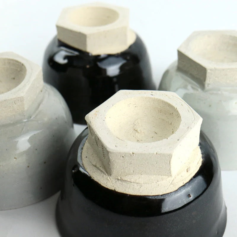 【訳あり品 40%OFF】 東屋 小鉢 六角高台 黒飴