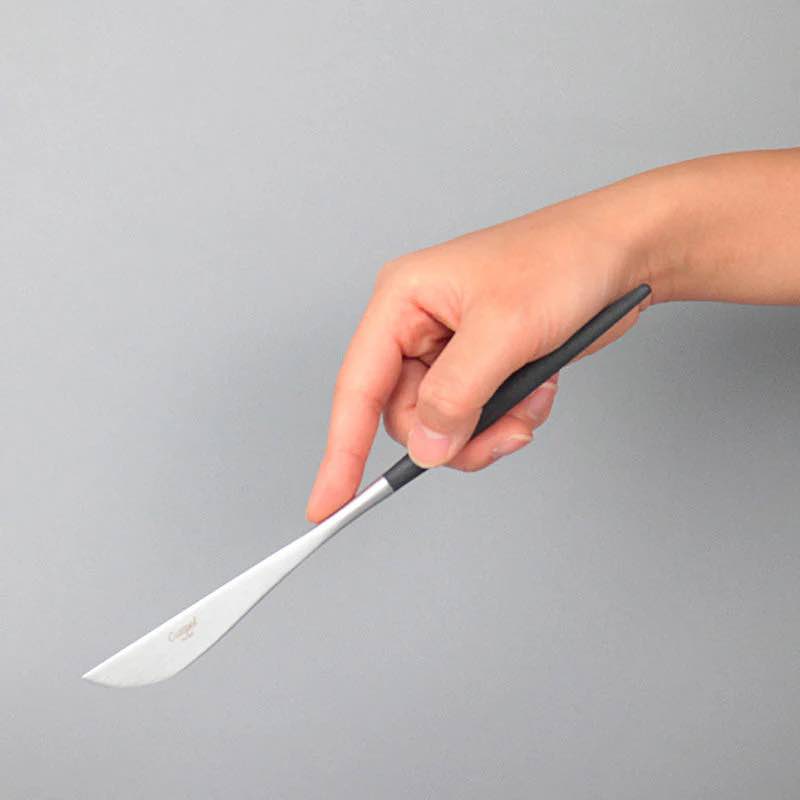 【訳あり品 30%OFF】 クチポール GOA ブラックシルバー ディナーナイフ