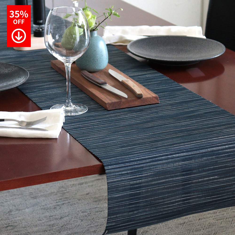 【ISALE 35%OFF】 チルウィッチ テーブルランナー リブウィーブ Indigo