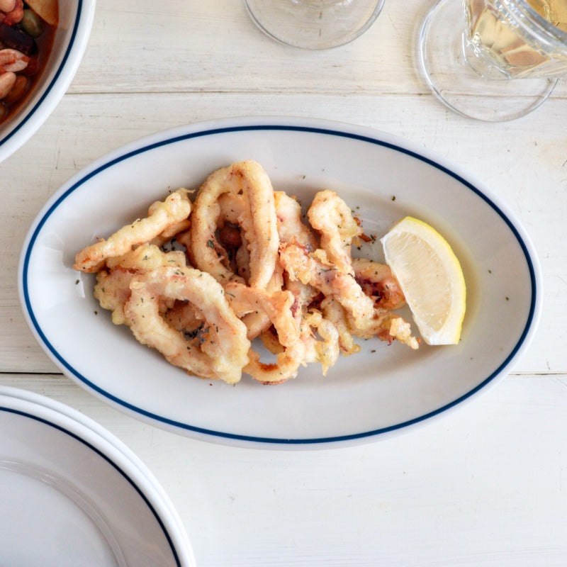 サタルニア チボリ ブルーライン オーバルプレート 23cm