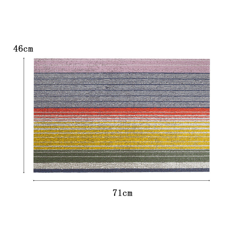 チルウィッチ 玄関マット Pop Stripe Shag  Door Mat Multi 46.0×71.0cm