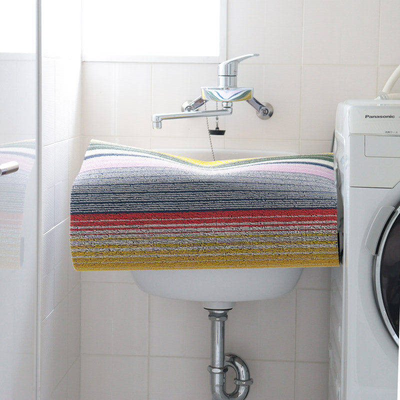 チルウィッチ 玄関マット Pop Stripe Shag Mat Multi Utility 61