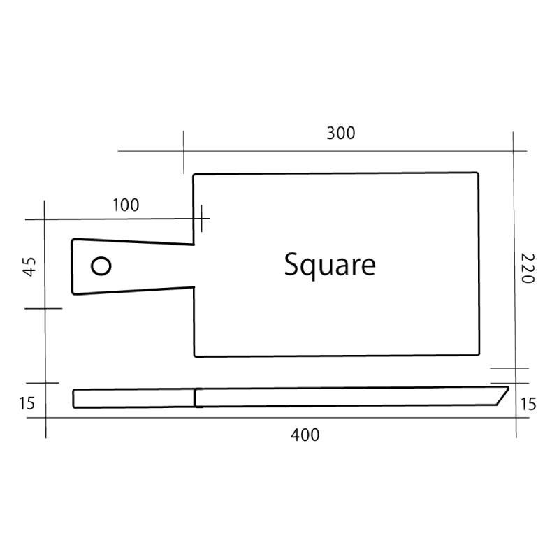 ダスホルツ カッティングボード スクエア サイズ