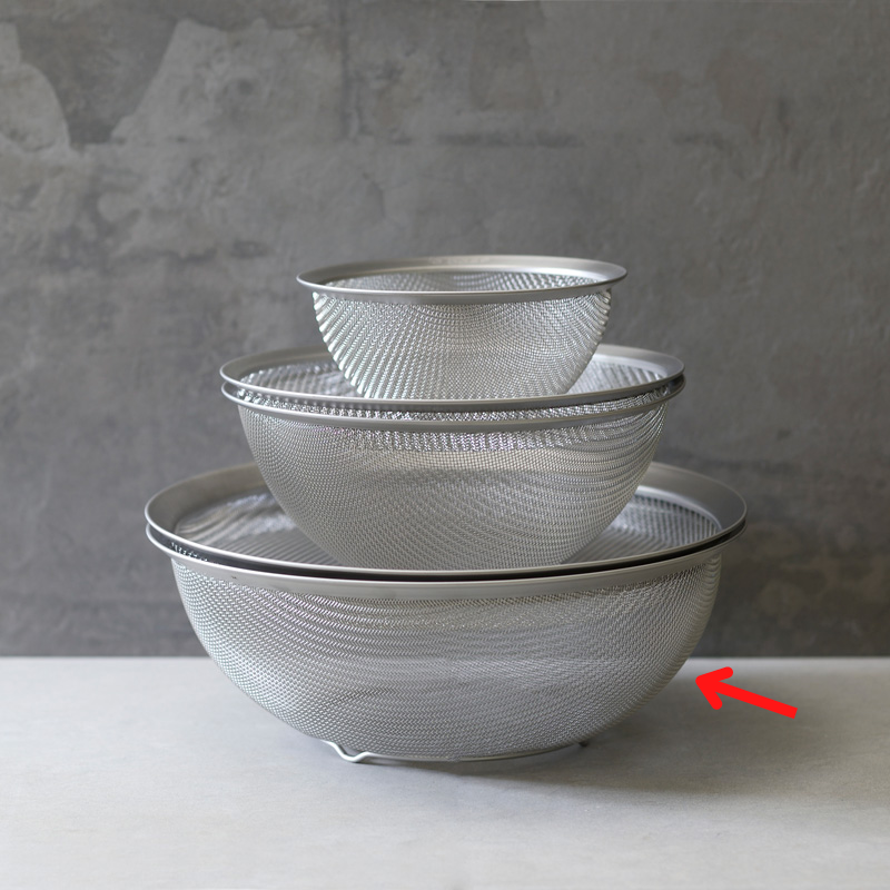 ステンレス丸ざる 大 27cm | la base (ラバーゼ) 通販 - FULLangle ステンレス丸ざる 大 27cm | la base (ラバーゼ) 通販 - FULLangle