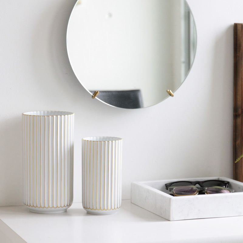 LYNGBY PORCELÆN リュンビューベース ゴールドライン 15cm