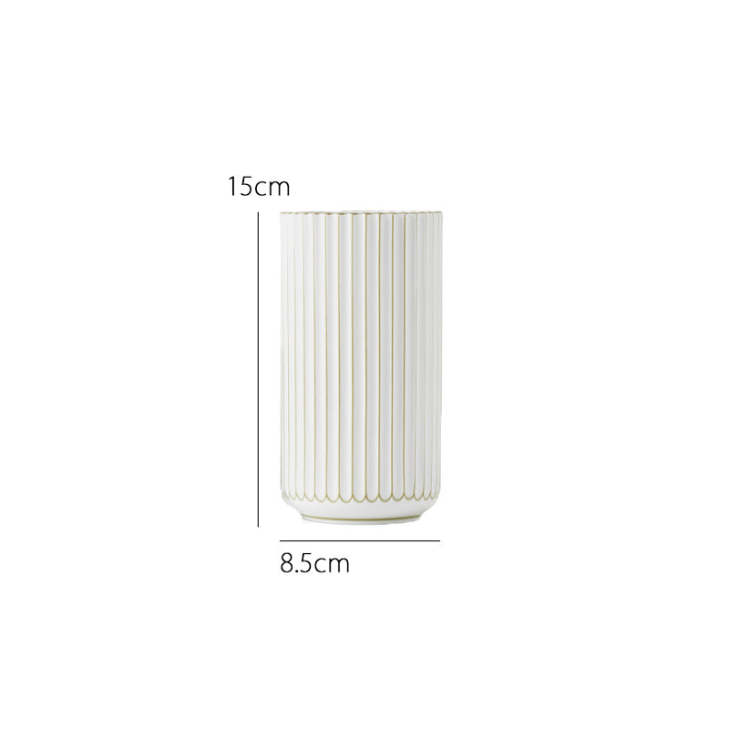 LYNGBY PORCELÆN リュンビューベース ゴールドライン 15cm